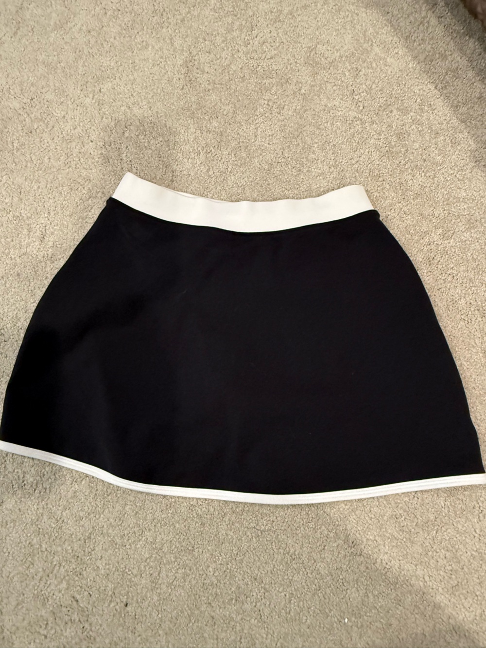 NWOT Alo Airbrush Streamlined Skirt in Black/White sz XXS - Picture 7 of 7